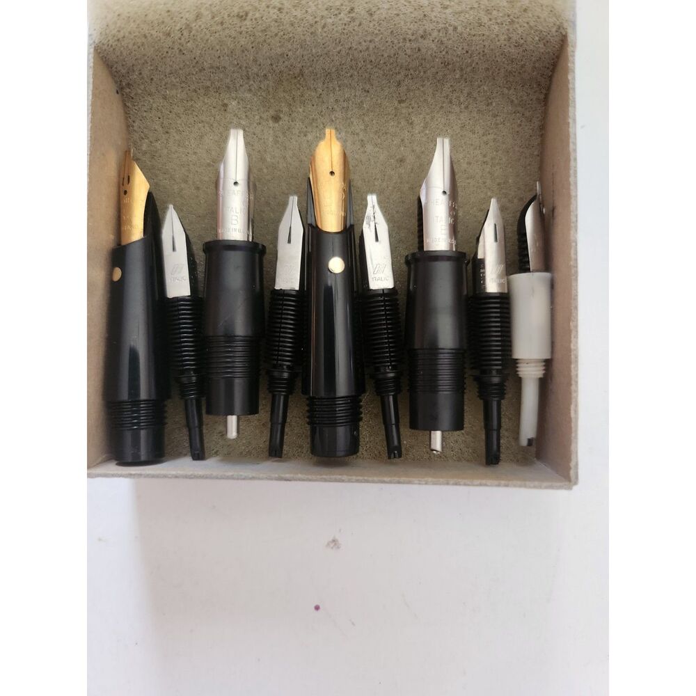 Set of 9 Used Calligraphy Nibs B9